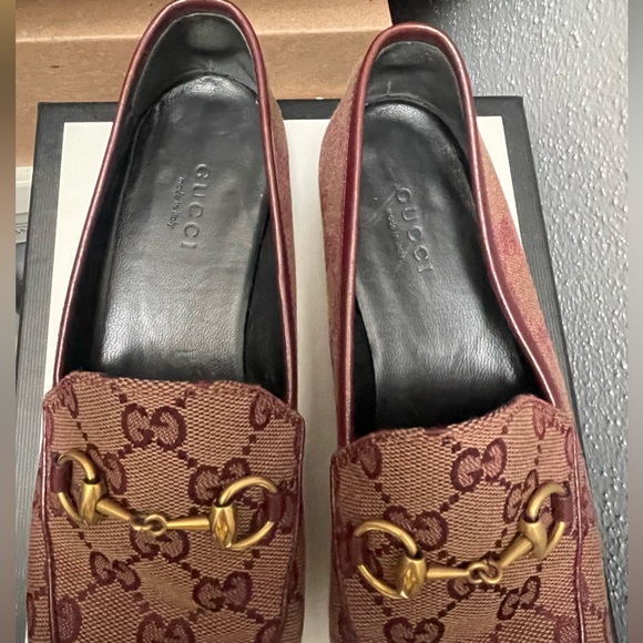 Gucci GG print horse-bit loafers - Picture 3 of 6